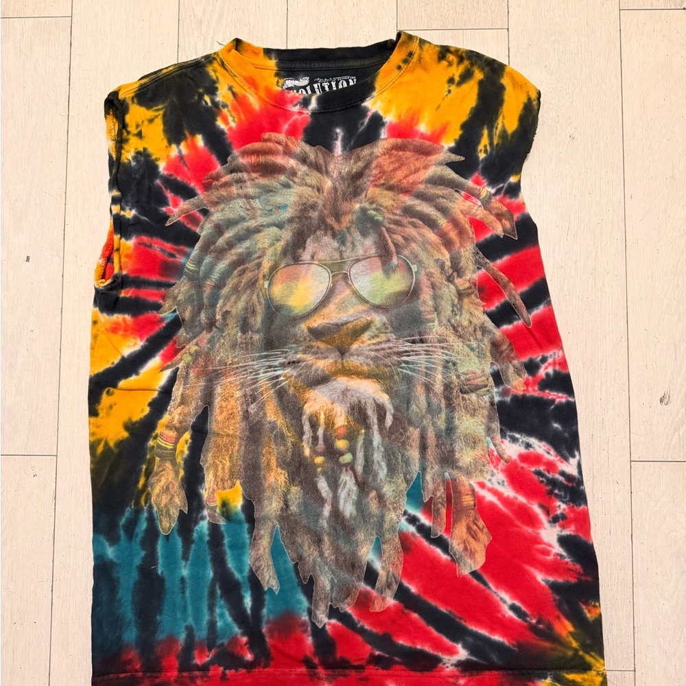 Multicolor Tie-Dye Tank Top